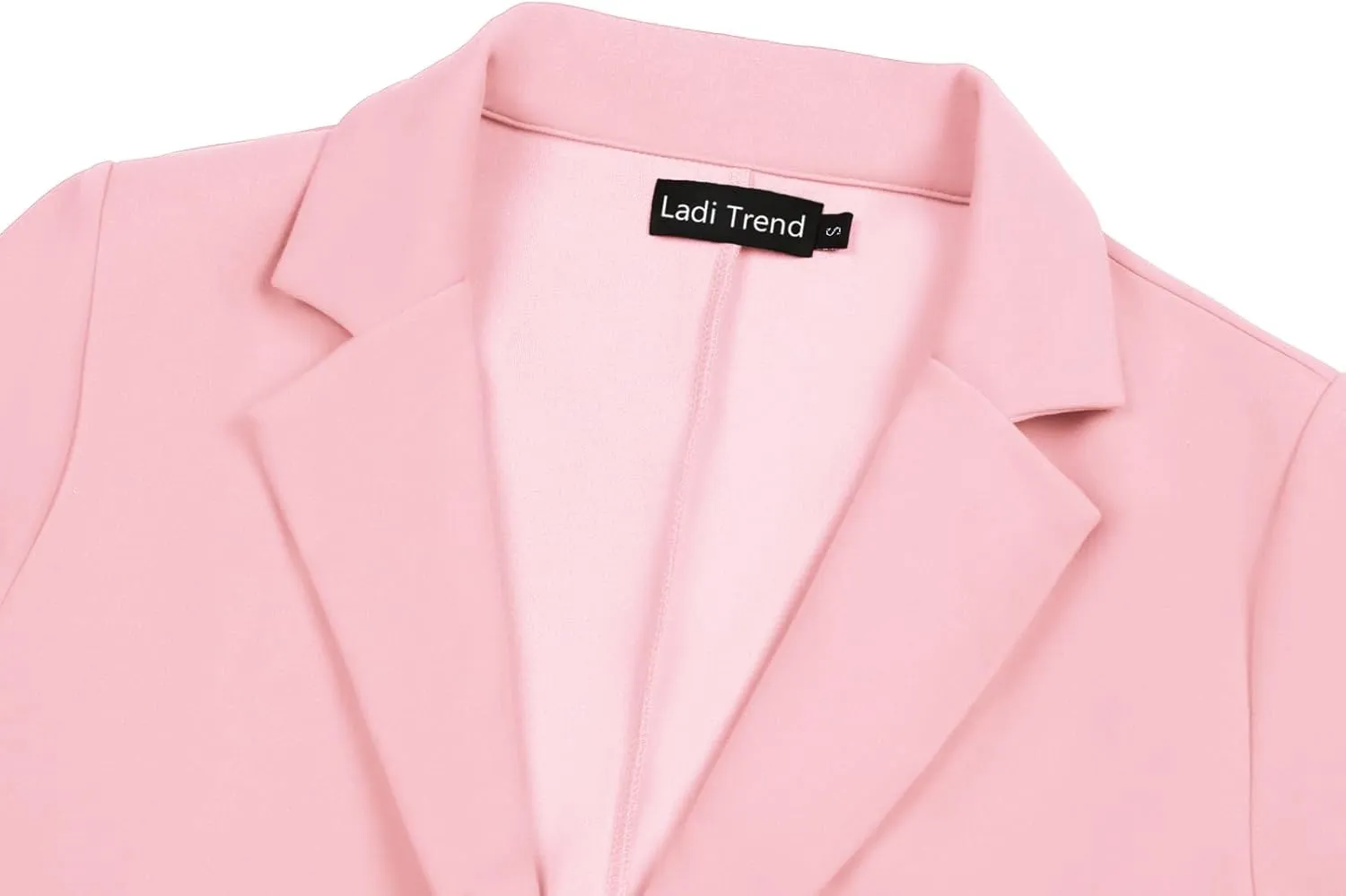 Womens Blazer One Button Jacket Suits Notched Lapel Casual Work Office Long Sleeve Blazer with Pockets