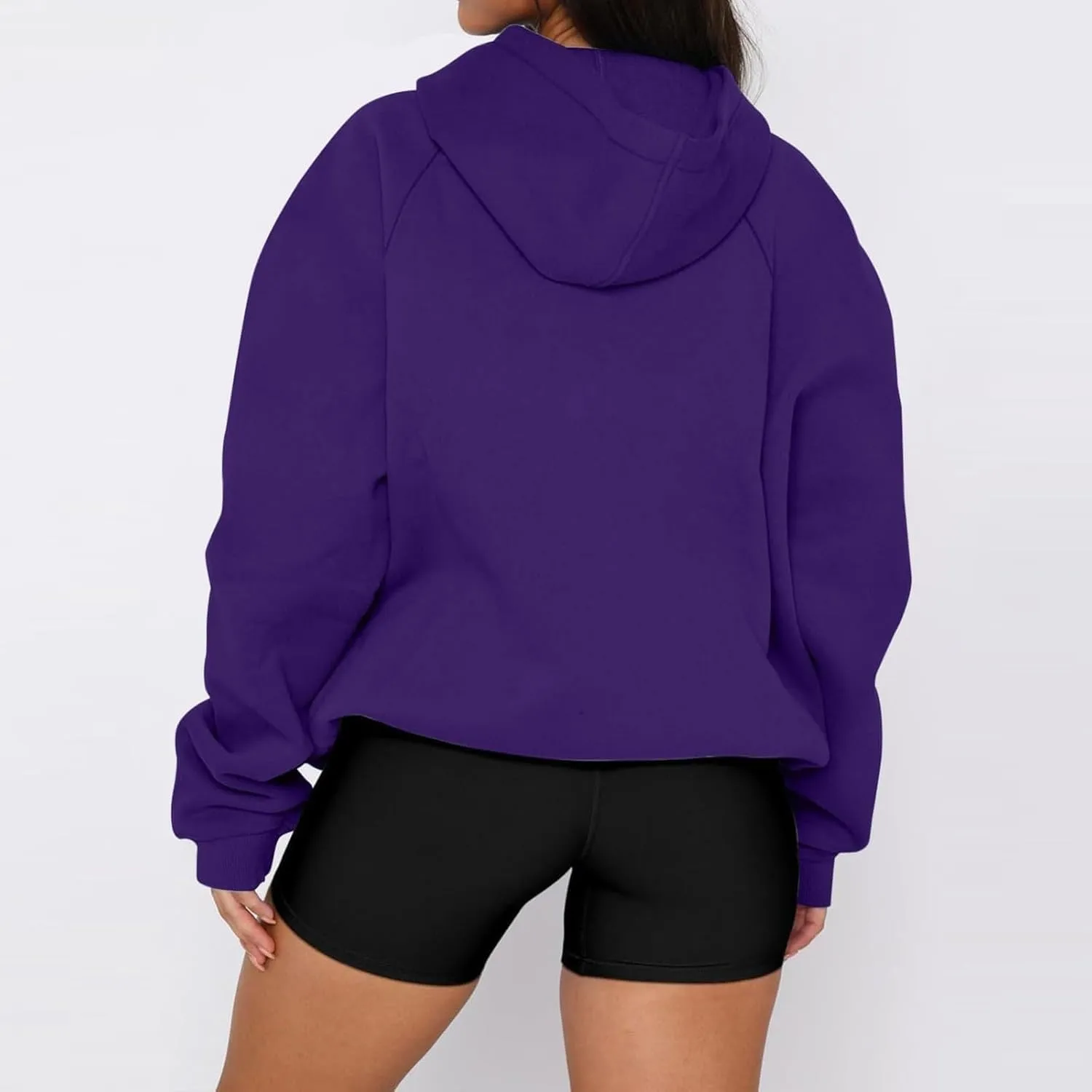 Womens Fleece Hooded Pullover Tops Sweaters Oversized Hoodies Sweatshirts Casual Comfy Fall Fashion Outfits Clothes