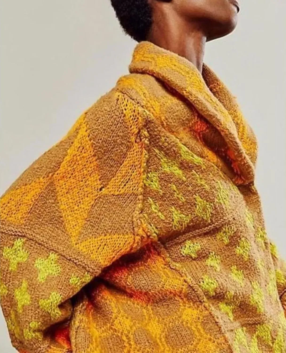 Womens Knit Cardigan Sweater Button Down Oversized Sweaters Y2k Graphic Shawl Collar Fall Cardigans Coats
