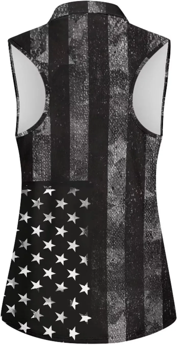 Women's Sleeveless Golf Shirts Racerback Workout Sport Tank Tops Lightweight Moisture Wicking Casual T Shirt