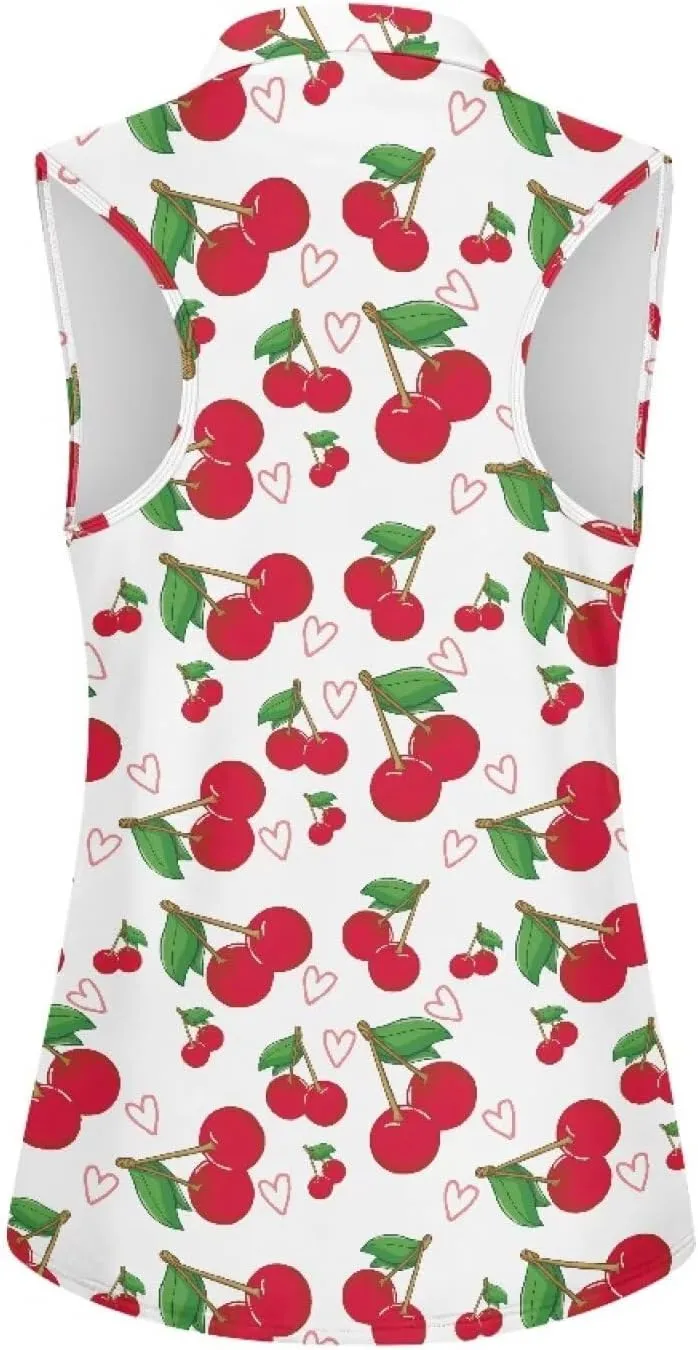 Women's Sleeveless Golf Shirts Racerback Workout Sport Tank Tops Lightweight Moisture Wicking Casual T Shirt
