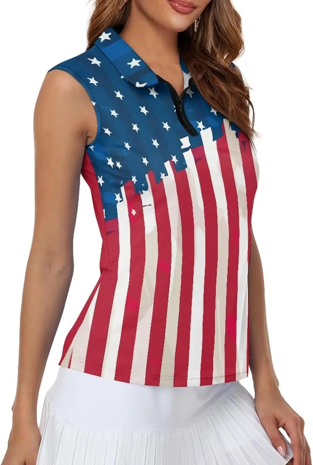 Women's Sleeveless Golf Shirts Racerback Workout Sport Tank Tops Lightweight Moisture Wicking Casual T Shirt